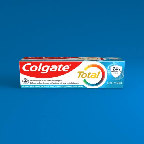 Tube de dentifrice Colgate Total Action Visible