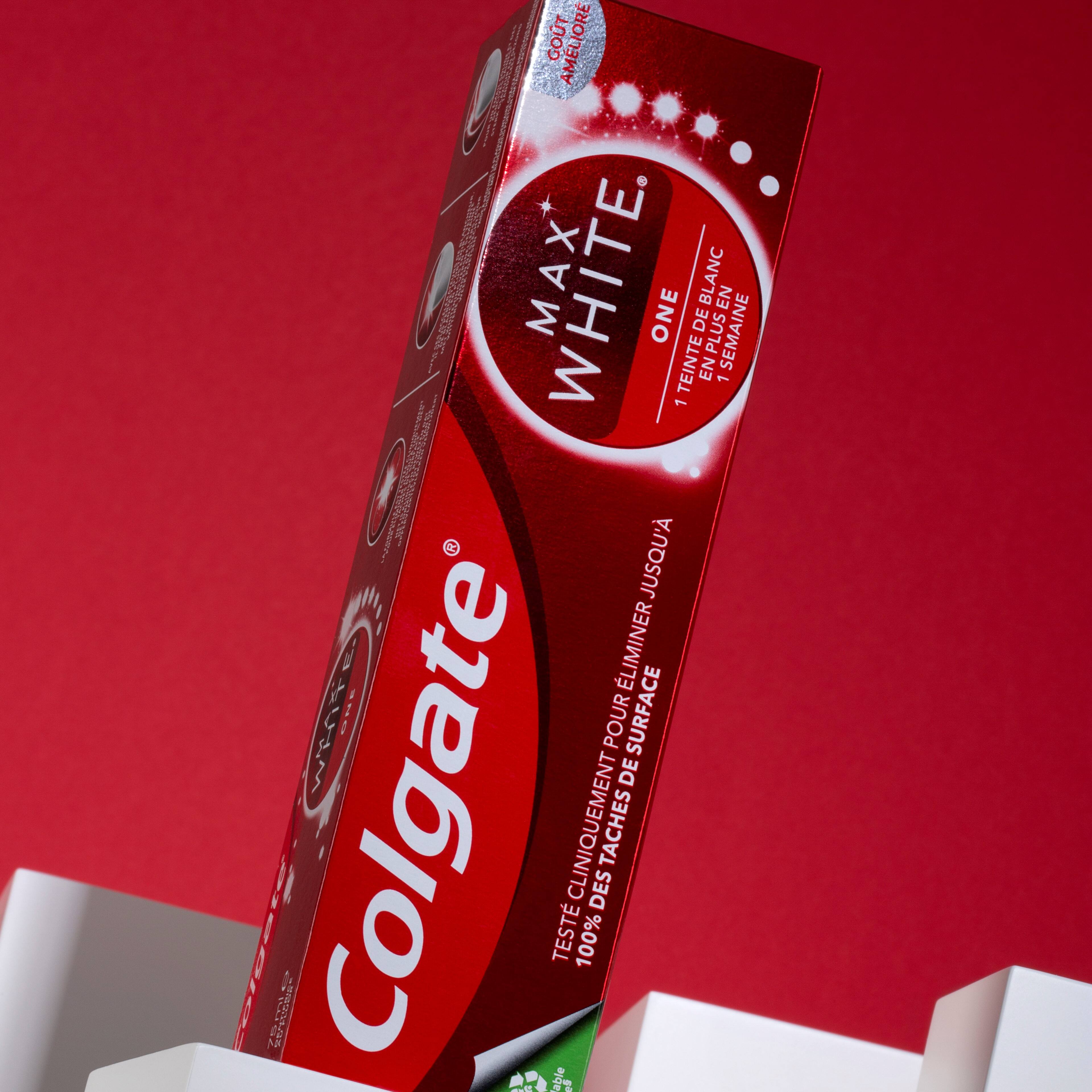 Colgate Max White One tandpasta tube