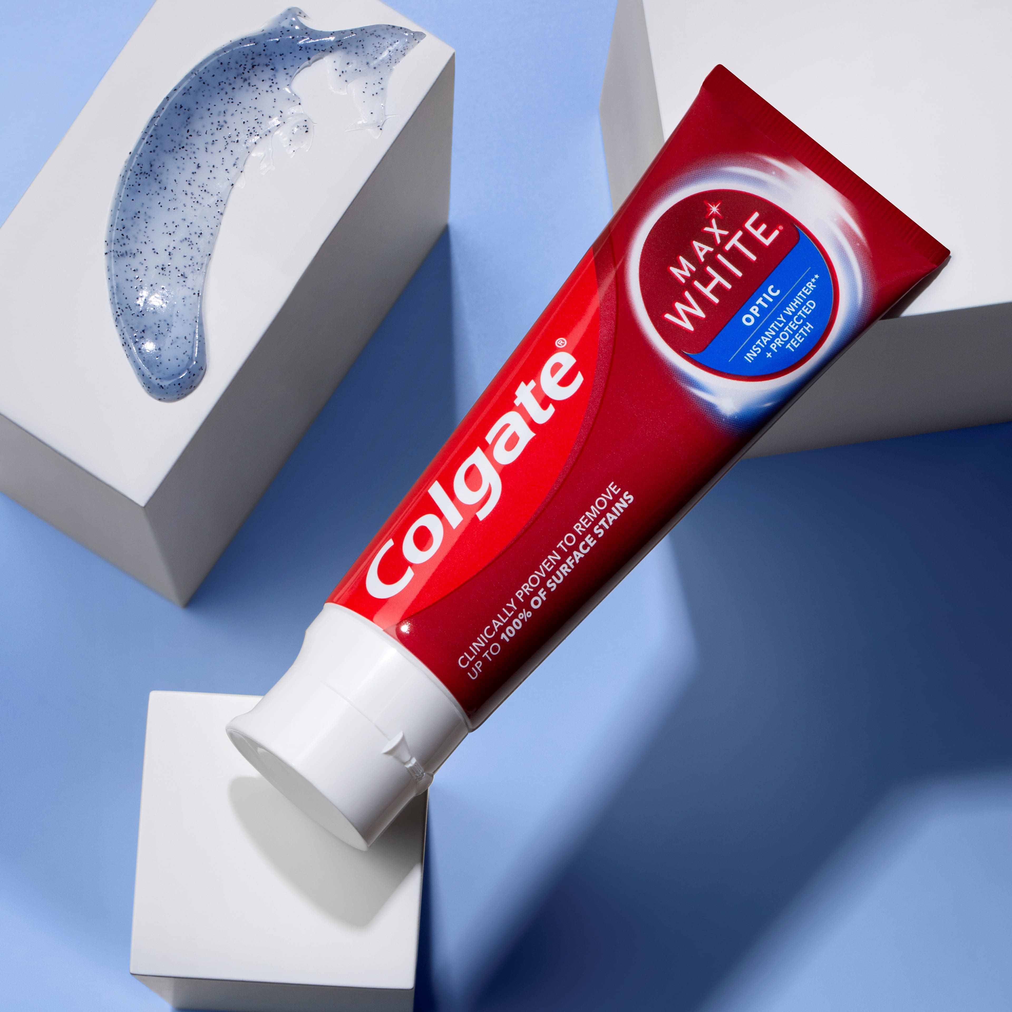 Tube de dentifrice Colgate MaxWhite Optic